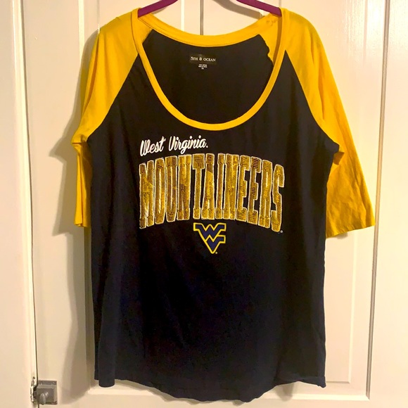 5th & Ocean Tops - 5th & Ocean WV Mountaineers 100% Cotton T 2XL
